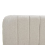 Double bed Myrelia gray beige fabric 160x200cm - Image 5
