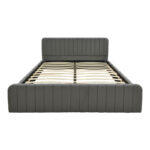 Double bed Myrelia anthracite fabric 160x200cm - Image 4