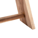 Saddle stool suar wood in natural shade 50x30x50cm - Слика 5