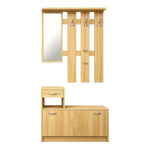Entrance unit Jentia with mirror sonoma MDF 113x100x89cm - Image 3