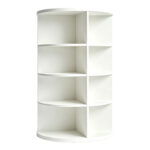 Corner shelf Benzal white MDF 80x30x120cm - Слика 2